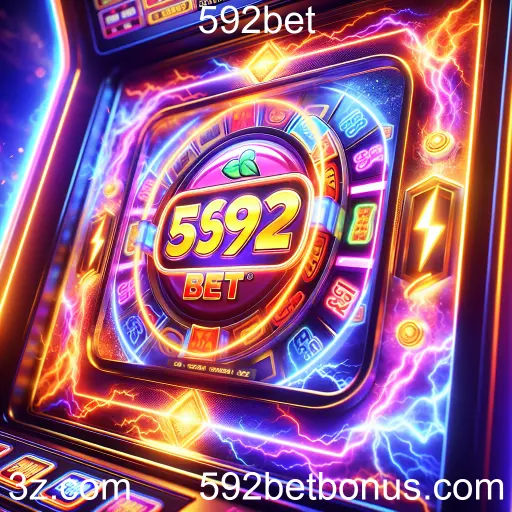 Imagem promocional da 592bet mostrando a plataforma e suas vantagens